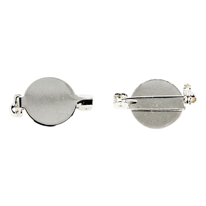 Load image into Gallery viewer, Creativ company brochespeld verzilverd 20mm, 5st.
