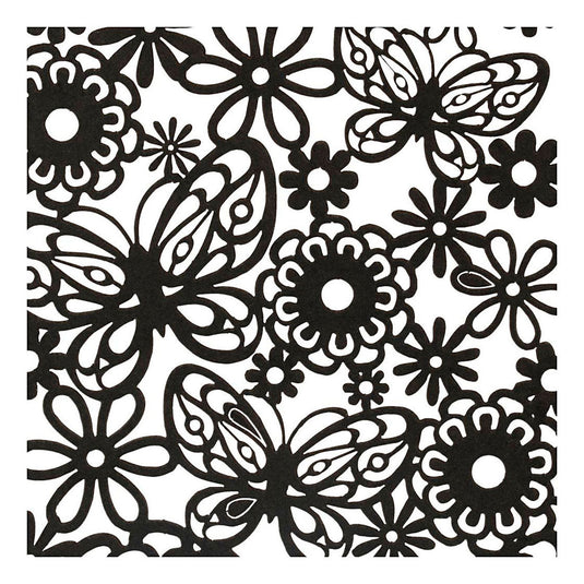 Creativ company patroonkarton, vel 10,5x15 cm, 200 gr, zwart, 10 stuk 1 doos
