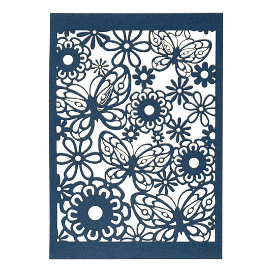 Creativ company patroonkarton, vel 10,5x15 cm, 200 gr, blauw, 10 stuk 1 doos