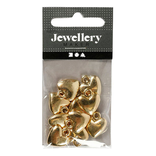 Creativ company https: www.cchobby.nl hartvormige-hanger-afm-13x15-mm-verguld-10-stuk-1-doos