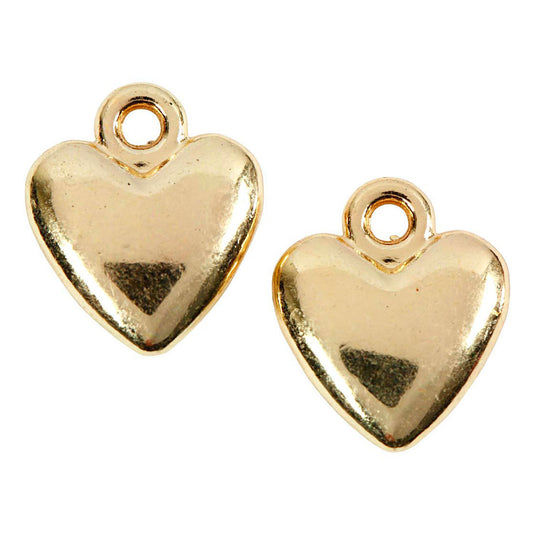 Creativ company https: www.cchobby.nl hartvormige-hanger-afm-13x15-mm-verguld-10-stuk-1-doos