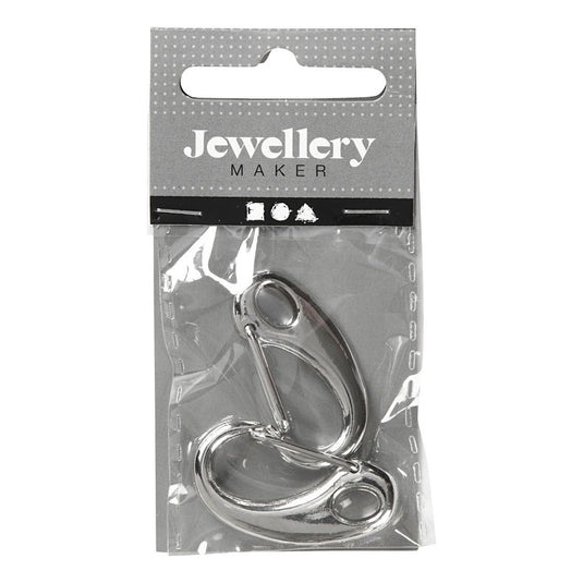 Creativ company http: www.cchobby.nl sleutelhaak-l-30-mm-b-15-mm-verzilverd-2-stuk-1-doos