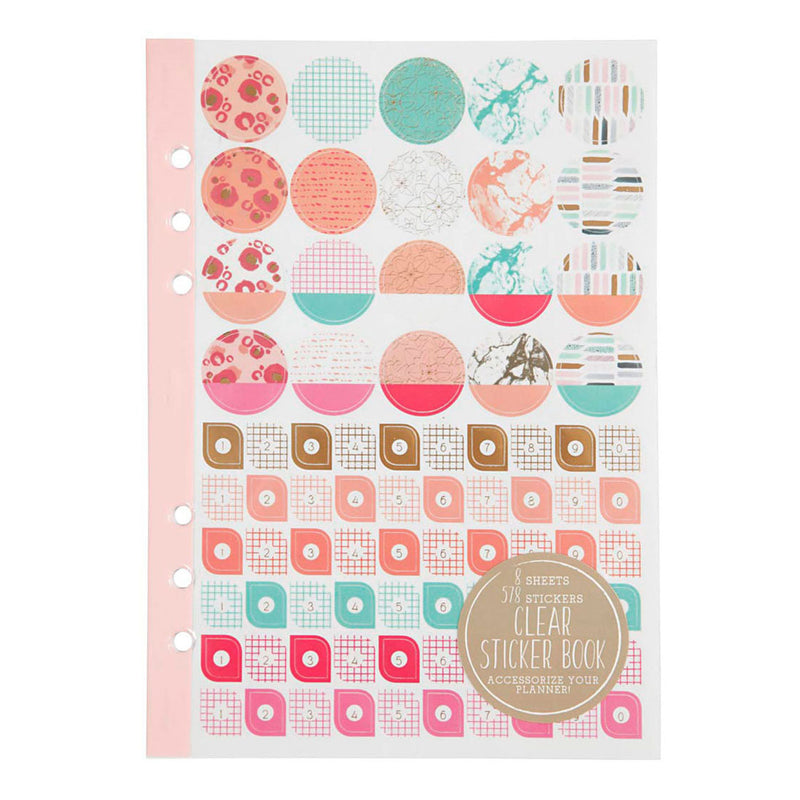 Load image into Gallery viewer, Creativ company stickerboek, aquarel, a5, goud, rood, koraal, 1 stuk
