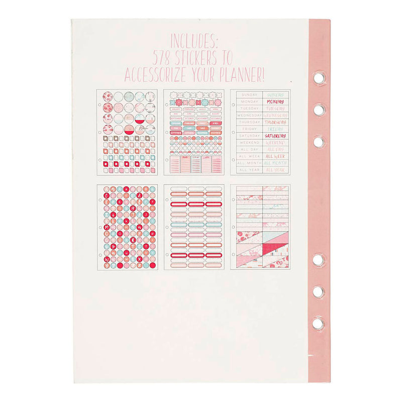 Load image into Gallery viewer, Creativ company stickerboek, aquarel, a5, goud, rood, koraal, 1 stuk
