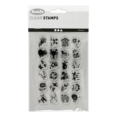Creativ company silicone stempels kleine lieve groetjes, 1 vel