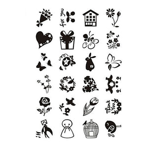 Creativ company silicone stempels kleine lieve groetjes, 1 vel