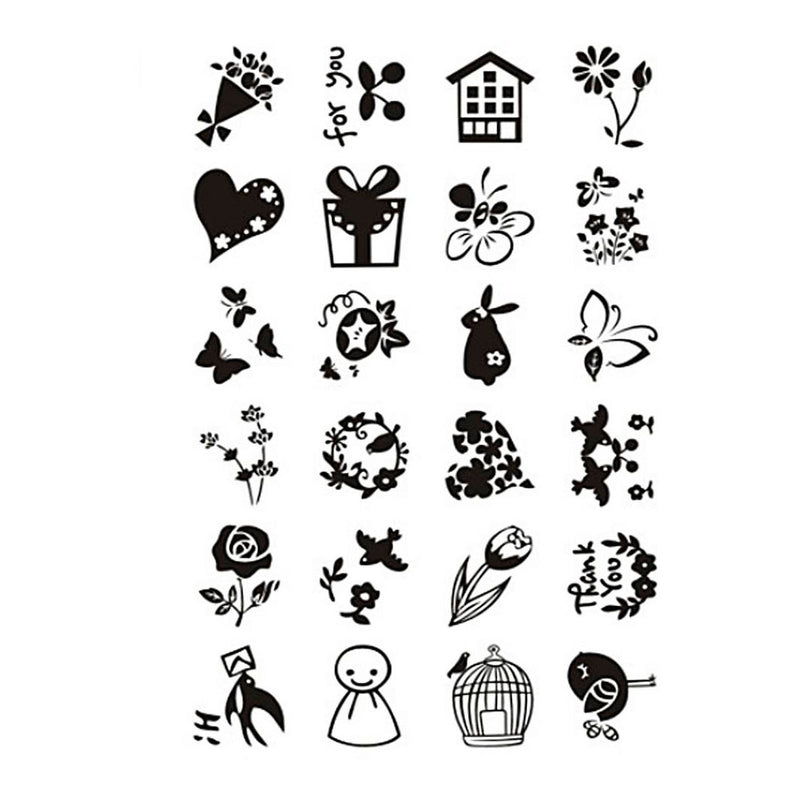Load image into Gallery viewer, Creativ company silicone stempels, kleine lieve groetjes, vel 11x15,5 cm, 1 vel
