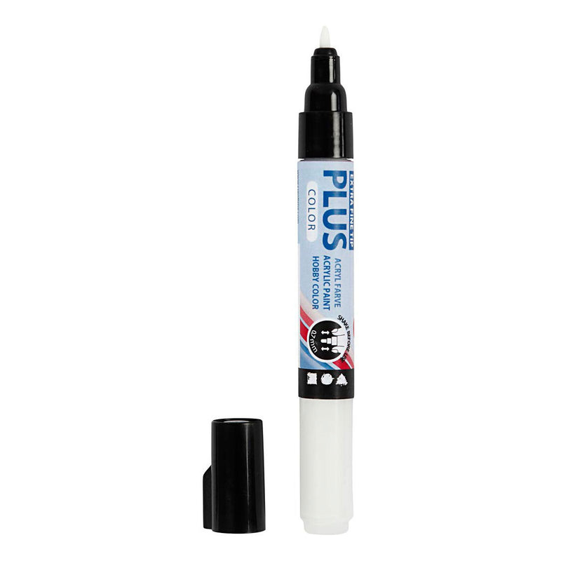 Load image into Gallery viewer, Creativ company http: www.cchobby.nl plus-color-marker-l-14-5-cm-lijndikte-0-7-mm-off-white-5-5-ml-1-stuk
