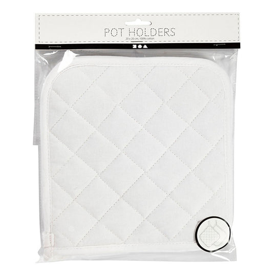 Creativ company http: www.cchobby.nl pannenlappen-afm-20x20-cm-145-gr-wit-1-paar