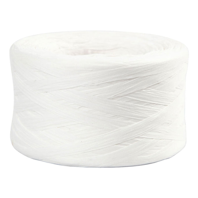 Load image into Gallery viewer, Creativ company papier raffia garen wit, 100m
