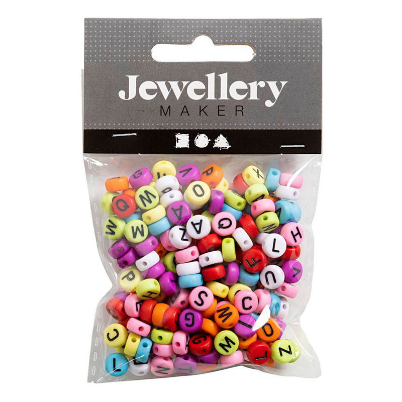 Load image into Gallery viewer, Creativ company ronde letterkralen diverse kleuren, 25 gram

