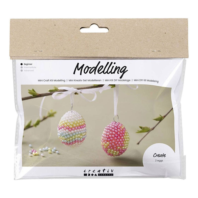 Load image into Gallery viewer, Creativ company mini hobbyset boetseren ei met kraaltjes, 2st.
