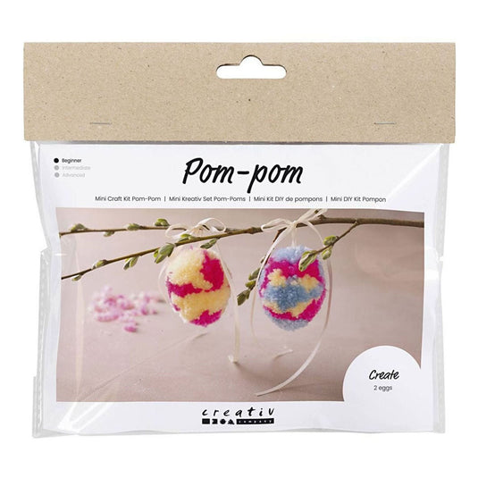 Creativ company https: www.cchobby.nl mini-hobbyset-pompom-eieren-kleurrijk-1-doos