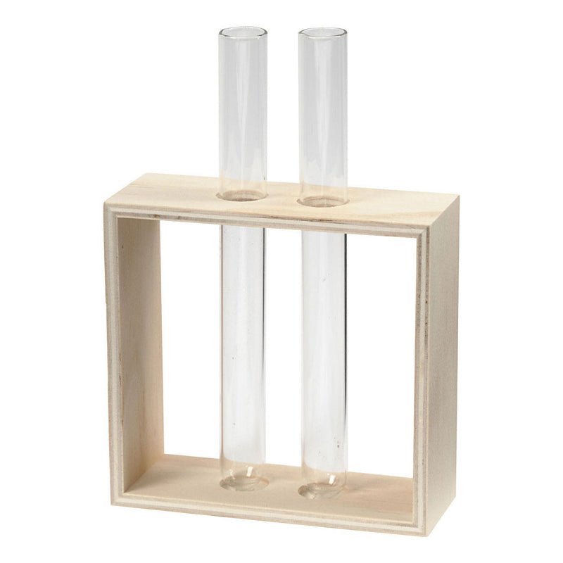 Load image into Gallery viewer, Creativ company houten rek met reageerbuizen, 3dlg.
