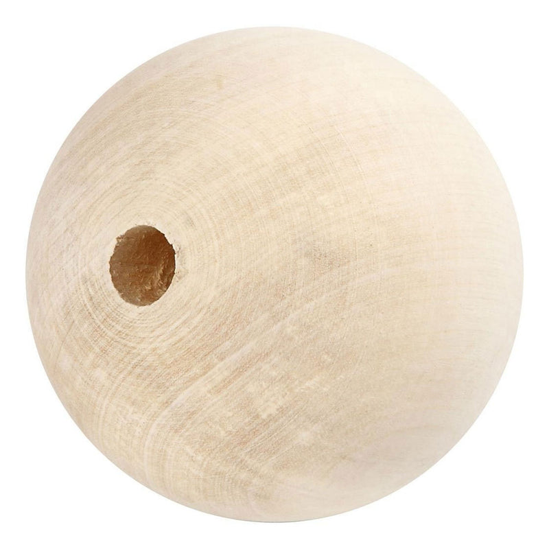 Afbeelding laden in galerijviewer, Creativ company houten kraal 80 mm gatgrootte 12mm
