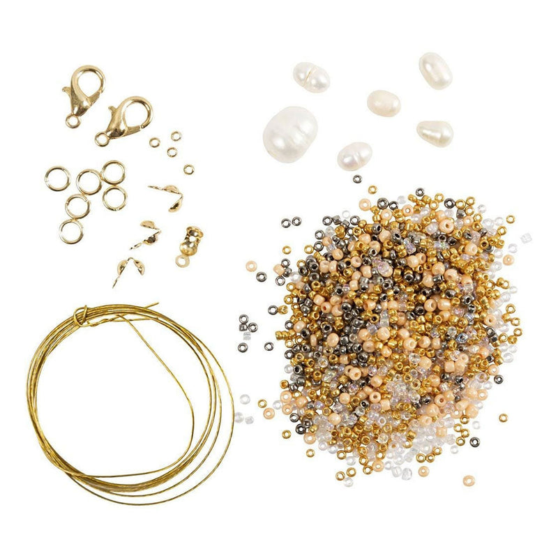 Load image into Gallery viewer, Creativ company mini hobbyset sieraden armband en ketting met sluiting
