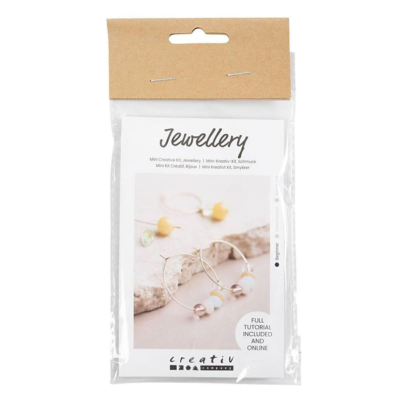 Load image into Gallery viewer, Creativ company mini hobbyset sieraden oorringen met kralen
