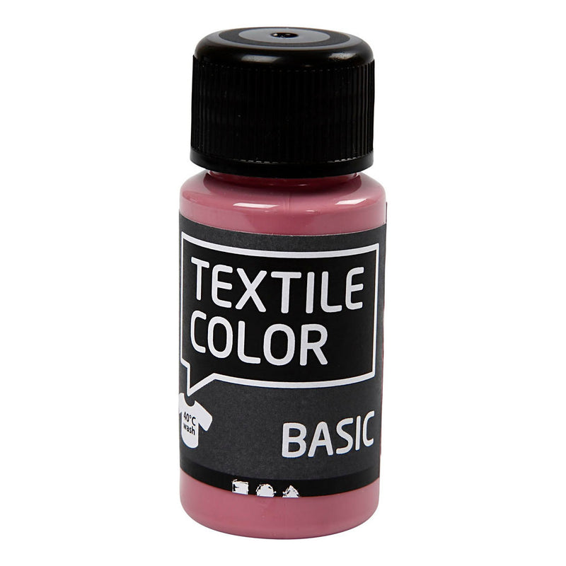 Load image into Gallery viewer, Creativ company textile color semi-dekkende textielverf - donkerroze, 50ml
