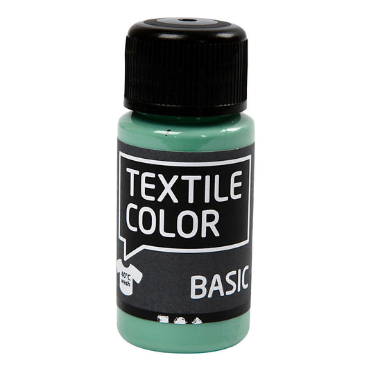 Creativ company textile color semi-dekkende textielverf - zeegroen, 50ml