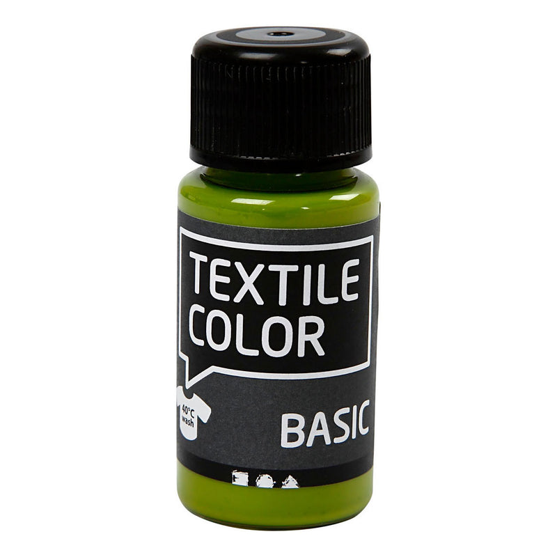 Load image into Gallery viewer, Creativ company textile color semi-dekkende textielverf - kiwi, 50ml
