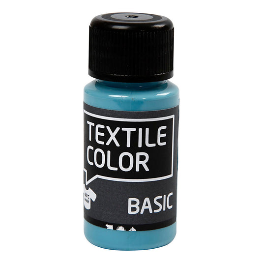 Creativ company textile color semi-dekkende textielverf - pigeon blue, 50ml