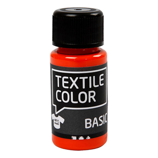 Creativ company textile color semi-dekkende textielverf - oranje, 50ml