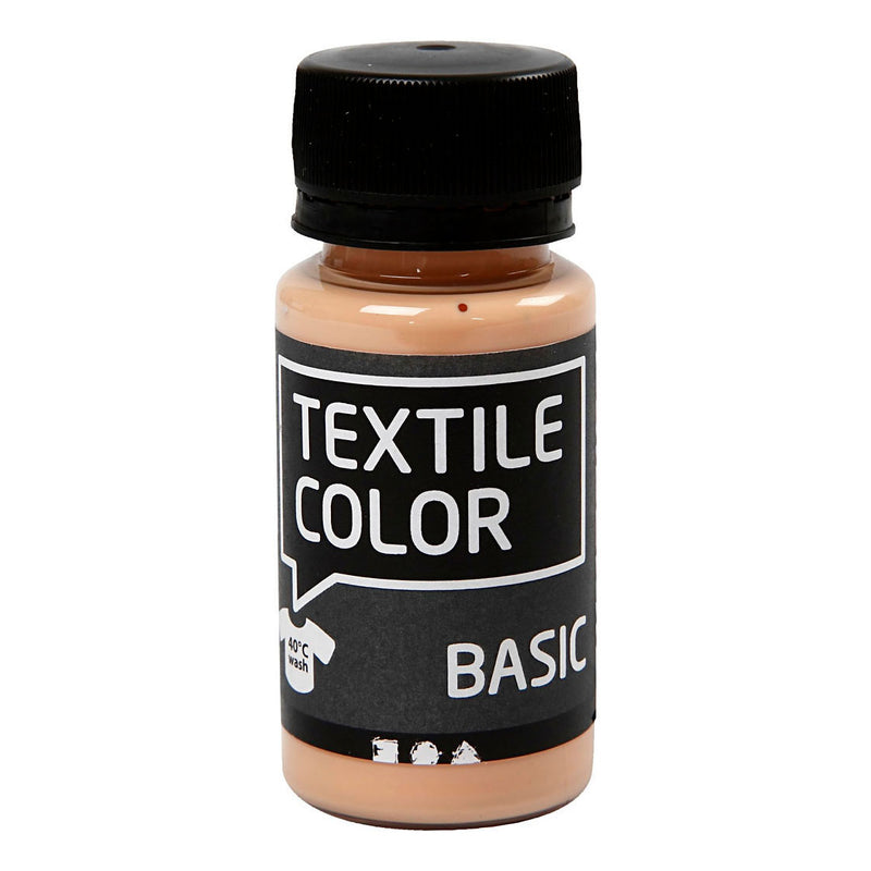Load image into Gallery viewer, Creativ company textile color semi-dekkende textielverf - licht beige, 50ml
