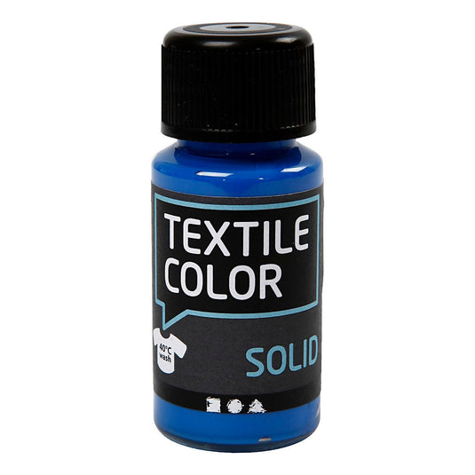 Creativ company textile color dekkende textielverf - briljant blauw, 50ml