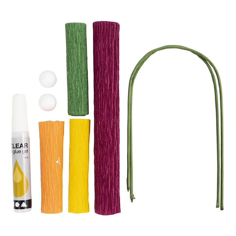 Afbeelding laden in galerijviewer, Creativ company mini hobbyset crepepapier klaprozen
