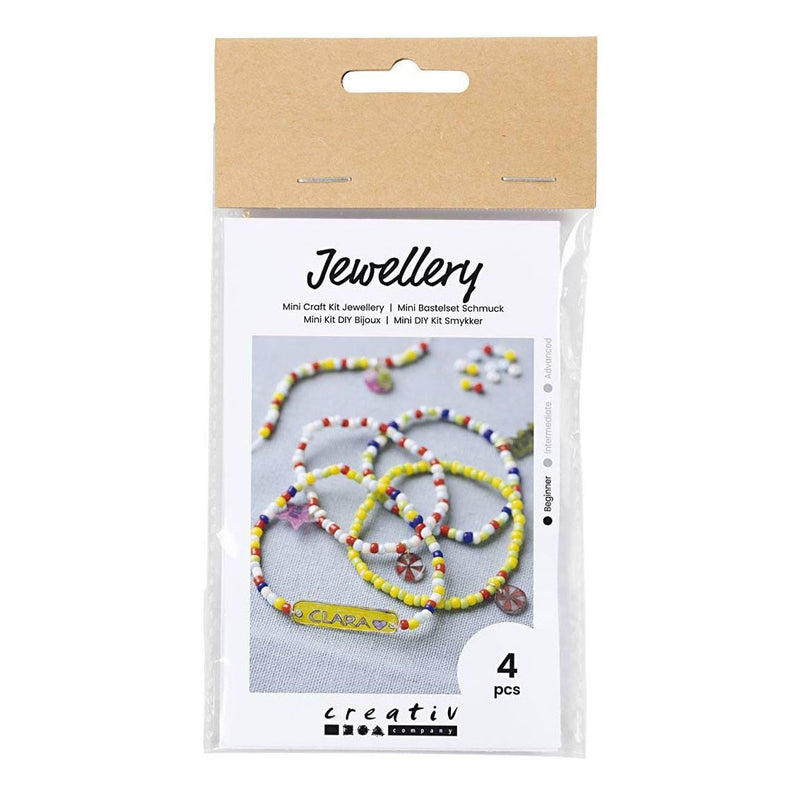 Load image into Gallery viewer, Creativ company mini hobbyset sieraden krimpfolie armbanden geel
