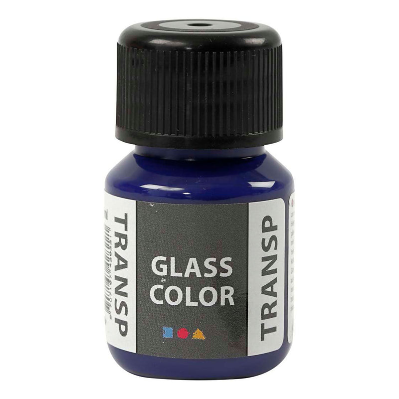 Load image into Gallery viewer, Creativ company glass color transparante verf - briliant blauw, 30ml
