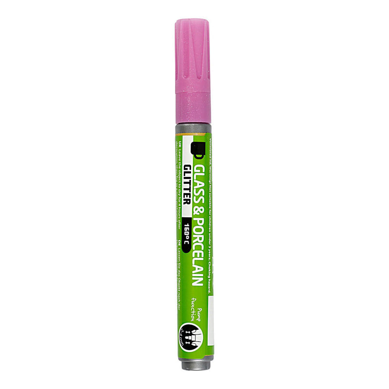 Load image into Gallery viewer, Creativ company glas- en porseleinstift glitter semi-dekkend - roze
