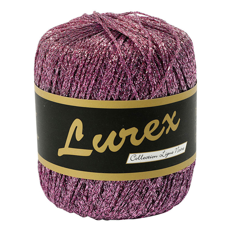 Load image into Gallery viewer, Creativ company lurex glitter garen paars, 160m
