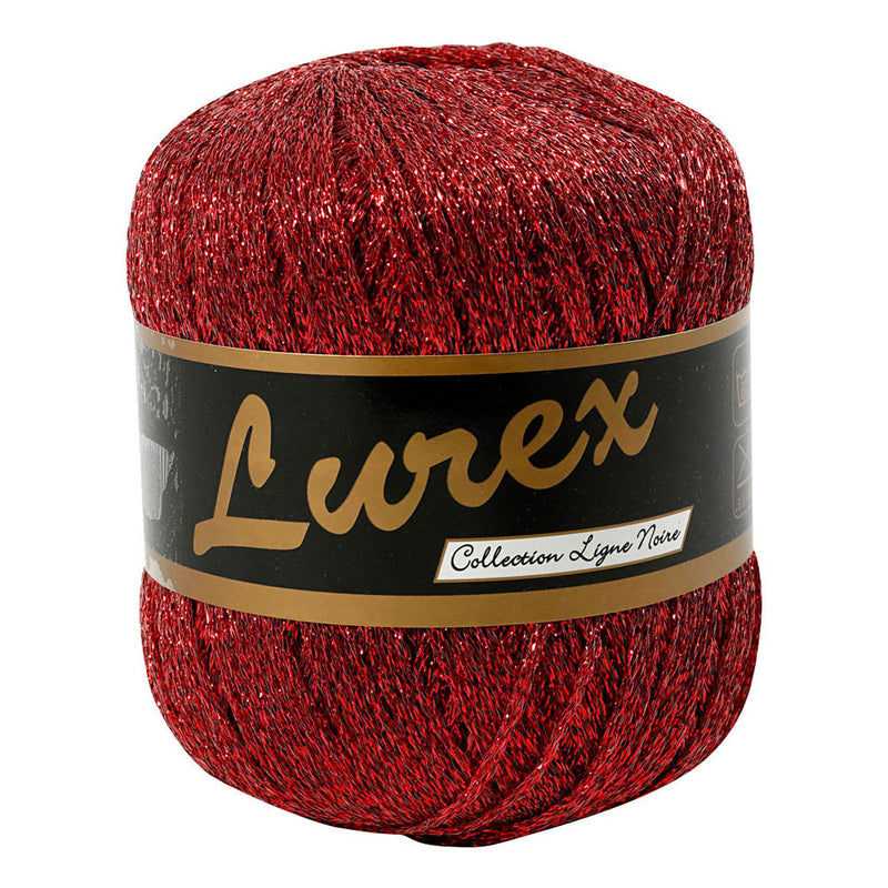 Load image into Gallery viewer, Creativ company lurex glitter garen rood, 160m
