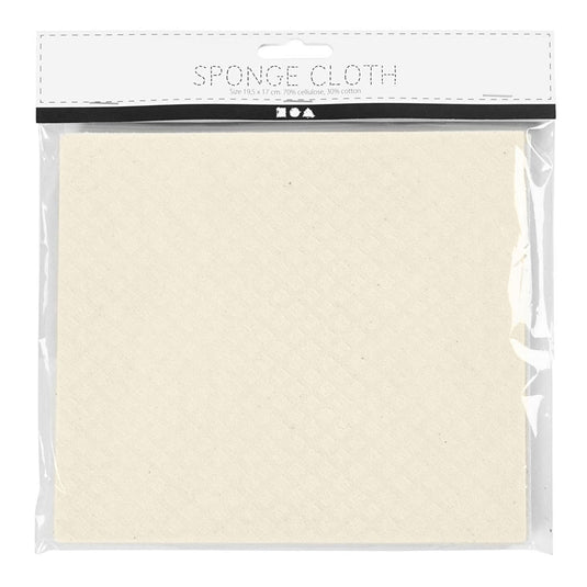 Creativ company https: www.cchobby.nl sponsdoek-afm-17x19-5-cm-off-white-3-stuk-1-doos