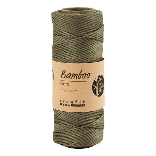 Creativ company bamboekoord olijfbruin, 65m