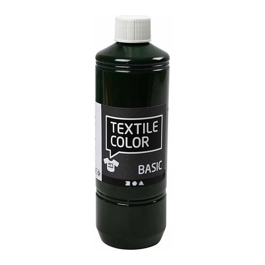 Creativ company textile color semi-dekkende textielverf - olijfgroen, 500ml