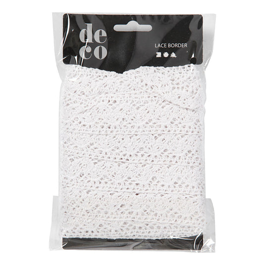 Creotime http: www.cchobby.nl gehaakt-kanten-lint-b-30-mm-wit-10-m-1-rol