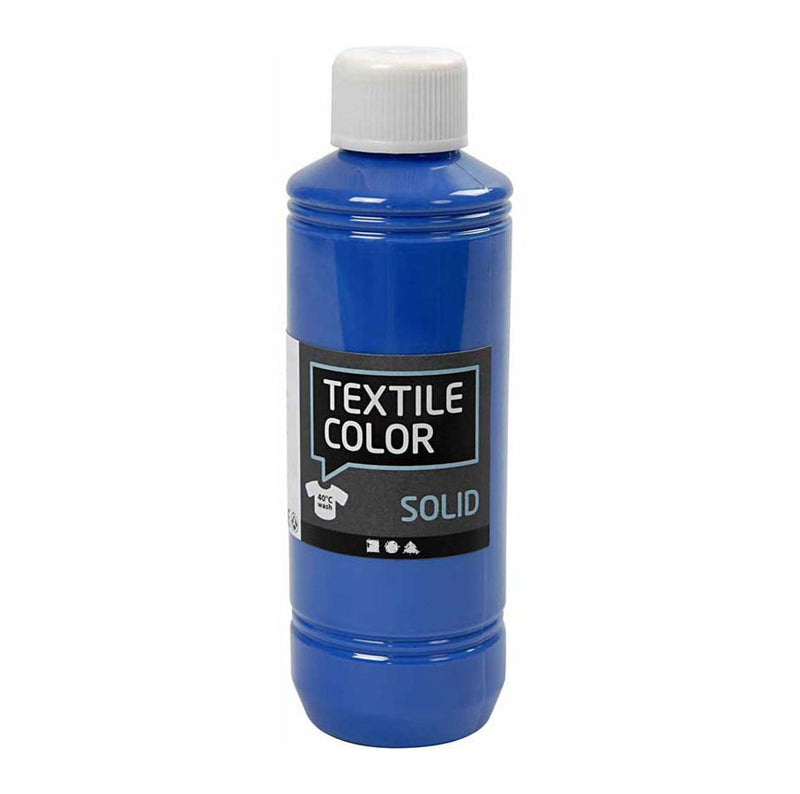 Load image into Gallery viewer, Creativ company textile color dekkende textielverf - brilliant blauw, 250ml
