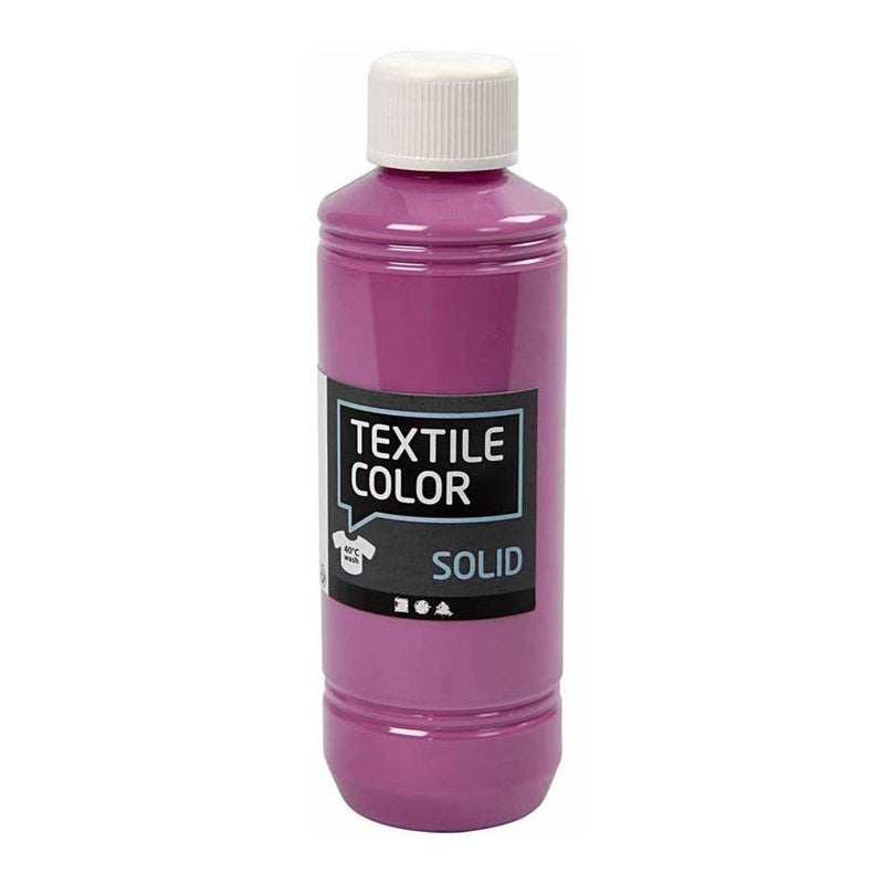 Load image into Gallery viewer, Creativ company textile color dekkende textielverf - fuchsia, 250ml

