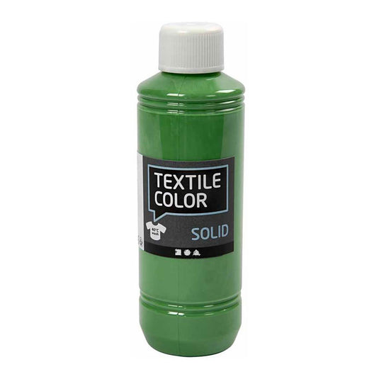 Creativ company textile color dekkende textielverf - brilliant groen, 250ml