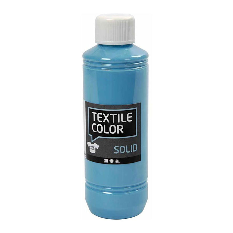 Load image into Gallery viewer, Creotime textile color dekkende textielverf - turquoise blauw, 250ml
