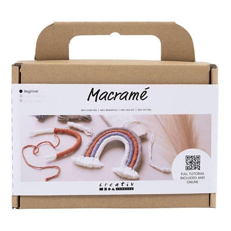 Afbeelding laden in galerijviewer, Creativ company mini hobbyset macrame regenboog
