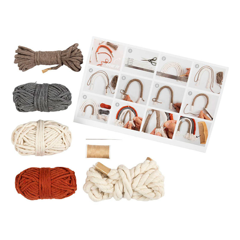 Load image into Gallery viewer, Creativ company http: www.cchobby.nl mini-hobbyset-macrame-regenboog-1-doos
