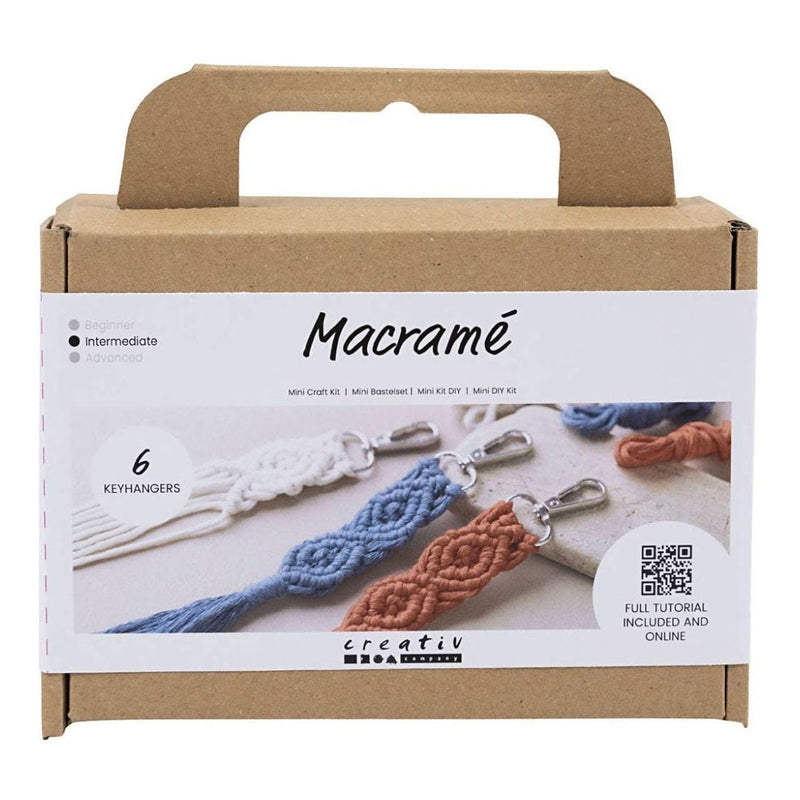 Afbeelding laden in galerijviewer, Creativ company mini hobbyset macrame sleutelhangers
