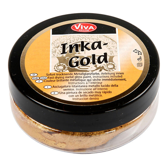 Creativ company inka-gold glanswax - goud, 50ml