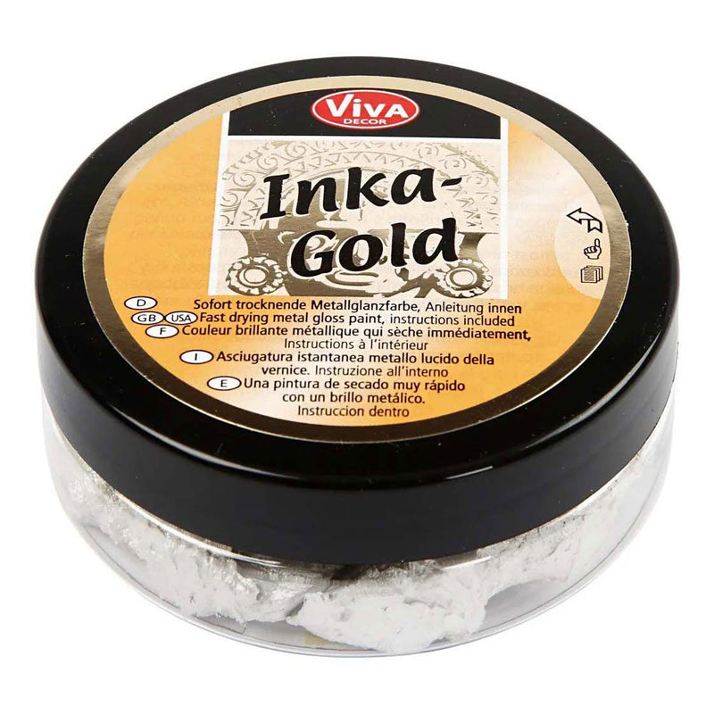 Load image into Gallery viewer, Creativ company inka-gold glanswax - platin, 50ml

