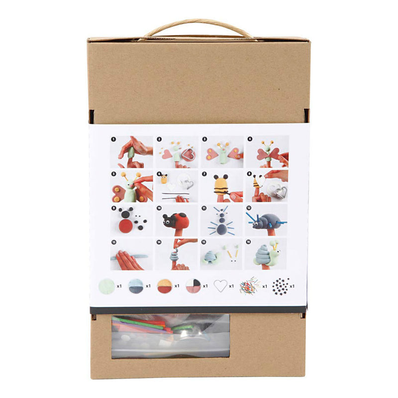 Load image into Gallery viewer, Creativ company schattige vingerpoppen maken silk clay kleiset
