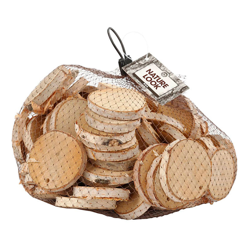 Load image into Gallery viewer, Creativ company houten schijven met gat, 500 gram

