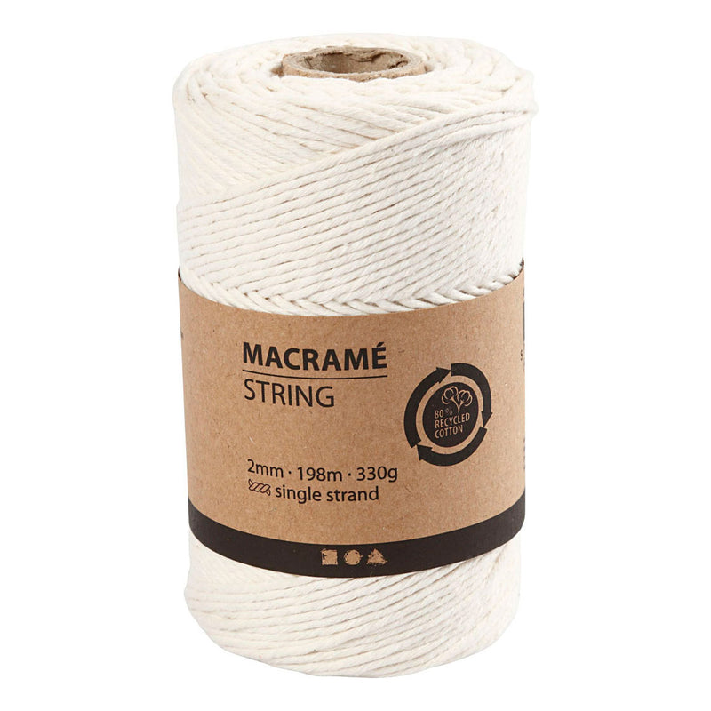 Load image into Gallery viewer, Creativ company macrame koord off-white, 198m
